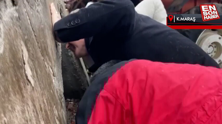 Sülayman Soylu, Kahramanmaraş’ta enkaz altında kalan vatandaşla konuştu