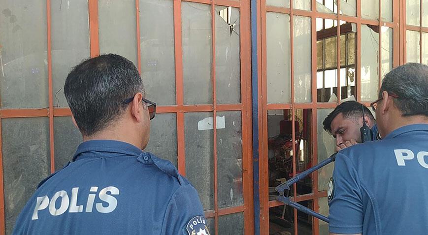 Eniştesiyle konuştu, kendini dükkana kilitledi!