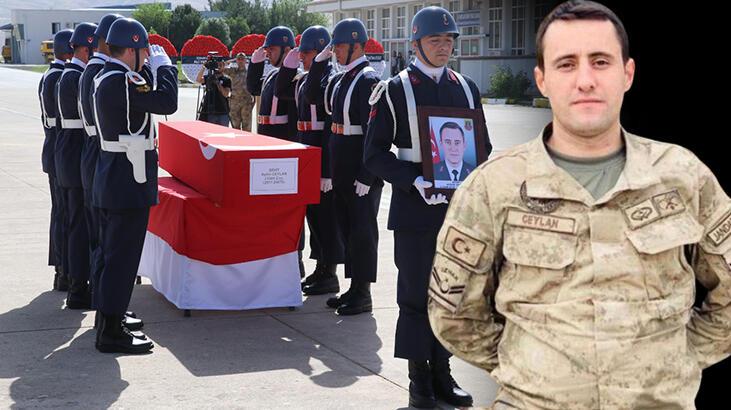 Şehit uzman çavuşun cenazesi, memleketine uğurlandı