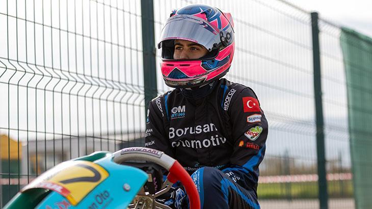 Karting pilotu milli sporcu Ayşe Çebi yarışa damga vurdu!